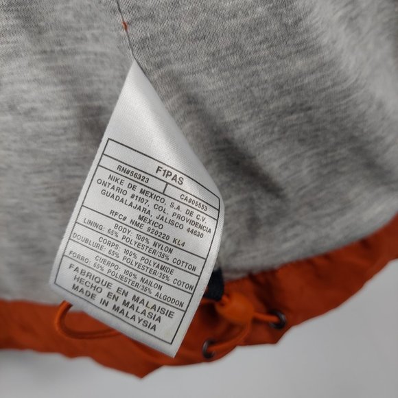 Nike orange Full Zip Jacket, windbreacker large - Picture 7 of 11